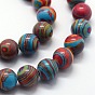 Synthetic Malachite Beads Strands, Dyed, Round