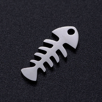 Pendentifs en acier inoxydable, Fishbone