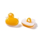 Lovely Duck Buttons, ABS Plastic Button, 13.5x13.5mm, about 400pcs/bag