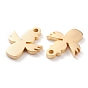 Ion Plating(IP) 304 Stainless Steel Charms, Laser Cut, Angel