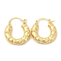 Rack Plating Brass Donut Hoop Earrings for Women, Lead Free & Cadmium Free