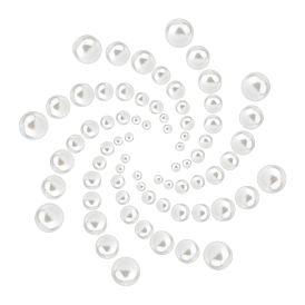 Perles acryliques imitation perle sunnyclue, teint, ronde