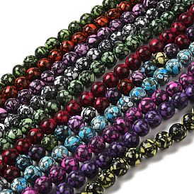 Synthetic Gemstone Dyed Beads Strands, Round