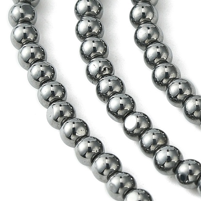 Brins de perles en pierre térahertz naturelle, ronde