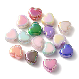 Acrylic Beads, Bead in Bead, Heart