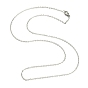 Classic Plain 304 Stainless Steel Mens Womens Necklaces Unisex Rolo Chain Necklaces