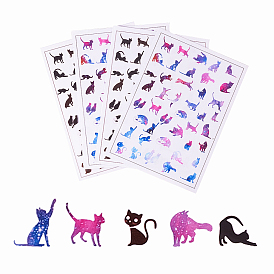Olycraft Plastic Picture Stickers, Cat Theme