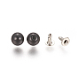 ABS Plastic Imitation Pearl Rivet Studs, with Iron Findings