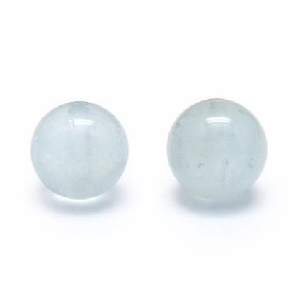Natural Aquamarine Beads, Round