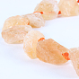 Brins de perles de citrine de pierres précieuses naturelles, 13~40x10~26x10~23mm, Trou: 2mm, Environ 14~19 pcs/chapelet, 16.54 pouce