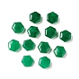 Malaisie naturelle cabochons de jade, teint, hexagone