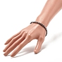 Synthetic Hematite Oval Beaded Stretch Bracelet, Gemstone Jewelry for Women