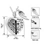 Heart and Wing Urn Ashes Pendant Necklace, Cross with Word 316L Stainless Steel Memorial Jewelry for Men Women
