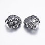 316 Surgical Stainless Steel Beads, Lion Head