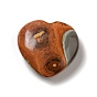 Jaspe naturel du désert/jaspe polychrome cœur pierre d'amour, pierre de palme de poche pour équilibrer le reiki