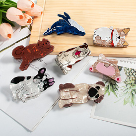 Cute Animal PVC Claw Hair Clips, DIY Hair Accessories