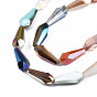 Гальванизируйте прозрачное стекло бисер нитей, с покрытием AB цвета, граненые, конус