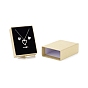 Rectangle Paper Drawer Jewelry Set Box, with Brass Rivet, for Earring, Ring and Necklace Gifts Packaging