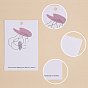 120Pcs 3 Style Rectangle with Women Pattern Cardboard Jewelry Display Cards