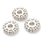 Rack Plating Alloy Spacer Beads, Lead Free & Cadmium Free, Long-Lasting Plated, Flat Round