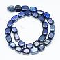 Naturales lapis lazuli de hebras de cuentas, cuboides