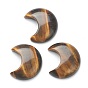 Cabochons de pierres fines mixtes, pas de trous / non percés, pour création de fil enroulé pendentif , lune