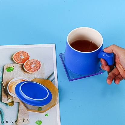 Квадратный коврик для чашки своими руками, пищевые силиконовые формы, формы для подставок, формы для литья смолы
