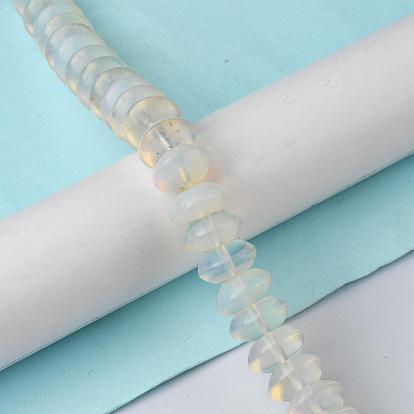 Opalite Beads Strands, Saucer Beads, Rondelle