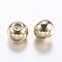 Perles en laiton, avec caoutchouc à l'intérieur, perles de curseur, perles de bouchage, ronde