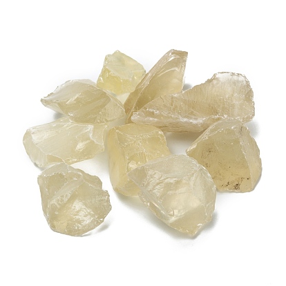 Perles de quartz de citron naturel brut brut, pour culbuter, décoration, polir, enroulement de fil, guérison par les cristaux wicca et reiki, sans trou, nuggets