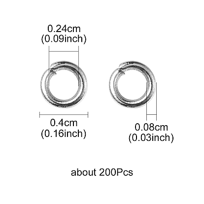 304 кольца прыжок из нержавеющей стали, открытые кольца прыжок, круглые кольца
