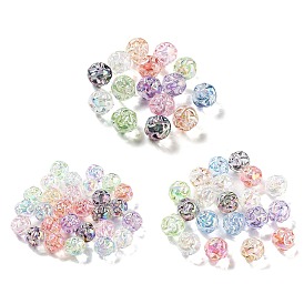 Perles acryliques transparentes, ronde