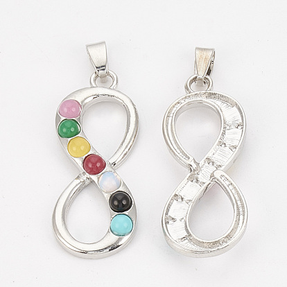 Chakra Jewelry,Alloy Gemstone Pendants, Infinity