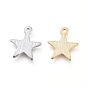 Brass Charms, Long-Lasting Plated, Star