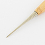 Stainless Steel Bead Awls, with Wood Handle, 120x16mm, Pin: 0.55~9.2mm