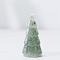 Décorations d'exposition artisanales en puces de pierres précieuses naturelles et en résine, figurine d'arbre de Noël, pour la maison ornement feng shui