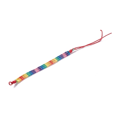 Rainbow Pride Bracelet, Nylon Braided Cord Bracelet for Men Women