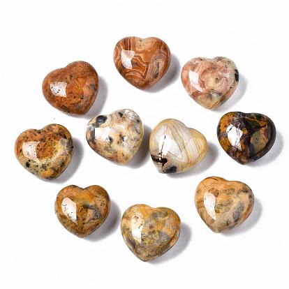 Pierre gemme coeur pierres d'amour, pierres de palme de poche pour équilibrer le reiki