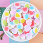 Opaque Resin Decoden Decoden Cabochons, Imitation Candy, Druzy Heart