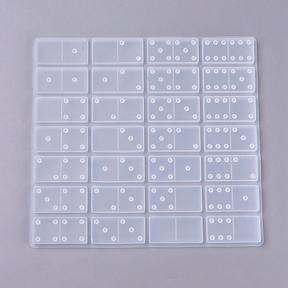 DIY Dominoes Silicone Molds, Resin Casting Molds, for UV Resin, Epoxy Resin Jewelry Making
