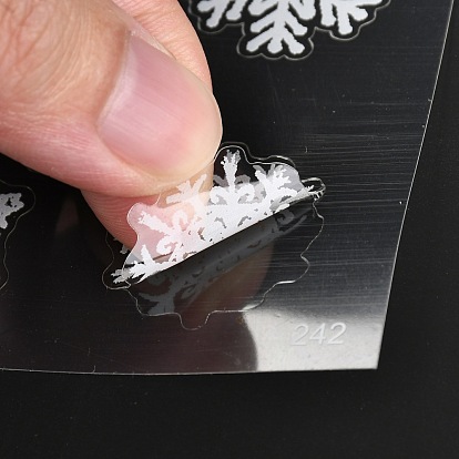 Waterproof Plastic Self Adhesive Stickers, White
