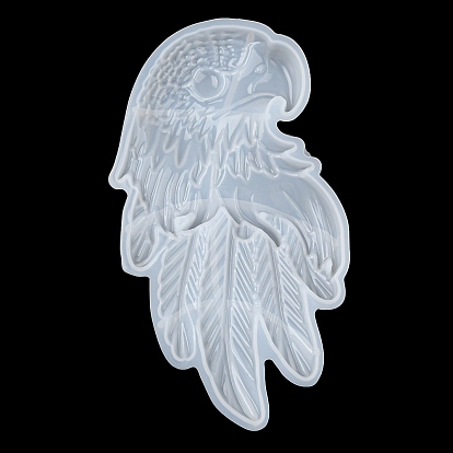 Moules de décoration d'affichage de tête d'aigle en silicone, bricolage, moules de résine, pour la résine UV, fabrication artisanale de résine époxy