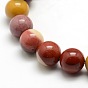 Rondes Mookaite naturelle perles brins, 10mm, Trou: 1mm, Environ 38 pcs/chapelet, 15.7 pouce