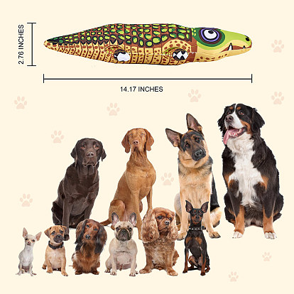 Polyester Crocodile Bite Resistant Pet Sound Toy, Dog Teething Chewing Toy