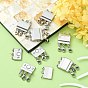 Zinc Alloy Box Magnetic Clasps Converter, Multi-Strand Clasps, Necklace Layering Clasps, Cadmium Free & Lead Free, Rectangle