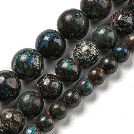 Natural Chrysocolla Beads Strands, Round