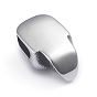 Retro 304 Stainless Steel Slide Charms/Slider Beads, for Leather Cord Bracelets Making, Skull