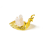 Natural Gemstone Display Decorations, for Home Office Desk, Snail
