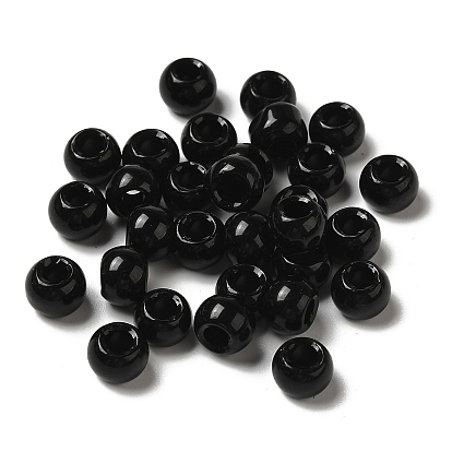 Glass Imitation Black Agate Beads, Rondelle