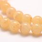 Natural Honey Jade Beads Strands, Round